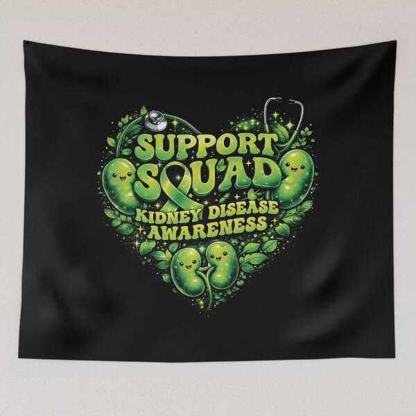 Item preview, Support Squad Green Ribbon Butterfly PKD Kidney Disease designed and sold by tigersLove.