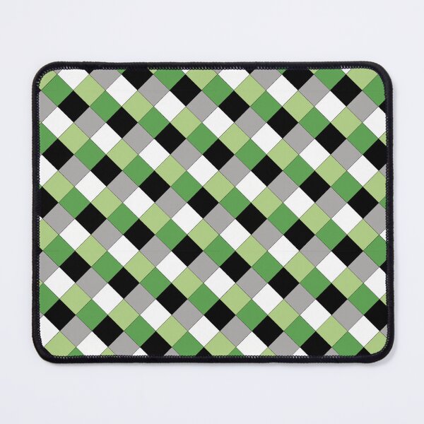 Item preview, Aromantic/Demiromantic Pride Checkered Pattern designed and sold by AStitchOfWisdom.
