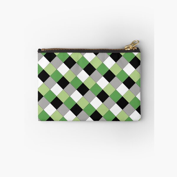 Item preview, Aromantic/Demiromantic Pride Checkered Pattern designed and sold by AStitchOfWisdom.