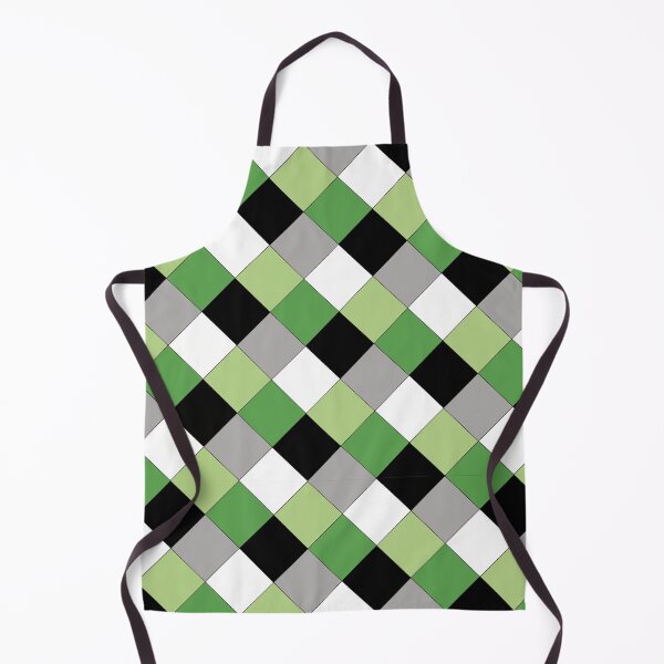 Item preview, Aromantic/Demiromantic Pride Checkered Pattern designed and sold by AStitchOfWisdom.