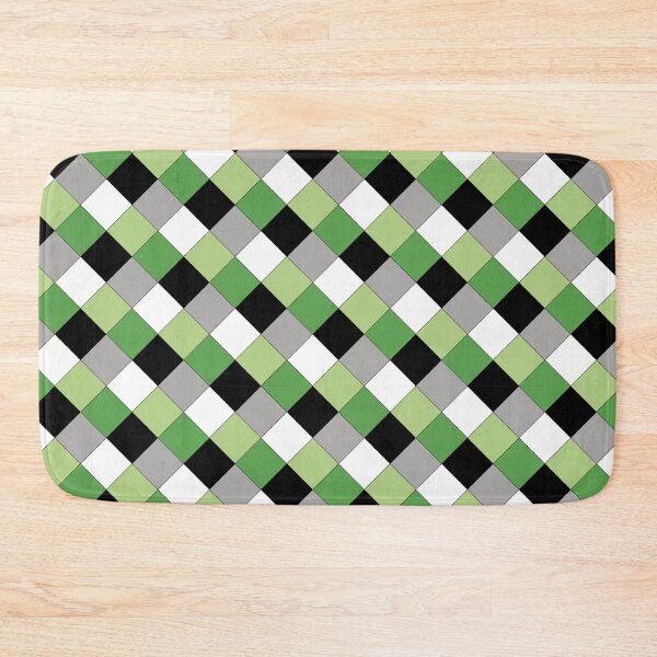Item preview, Aromantic/Demiromantic Pride Checkered Pattern designed and sold by AStitchOfWisdom.
