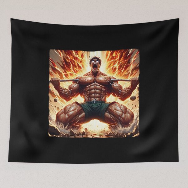 Item preview, Anime Gym Beast Mode - Super Aura Powerlifter Motivation designed and sold by MouradStudio.