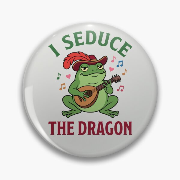 Item preview, I Seduce The Dragon - Funny Frog Bard designed and sold by DigitalGlade.