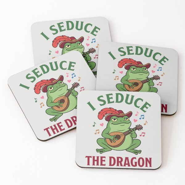 Item preview, I Seduce The Dragon - Funny Frog Bard designed and sold by DigitalGlade.