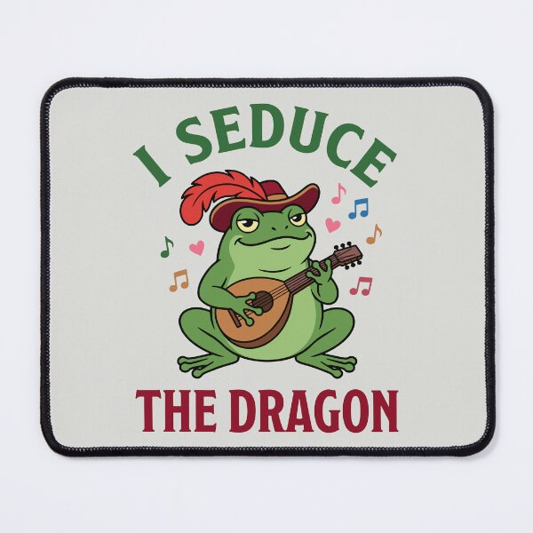 Item preview, I Seduce The Dragon - Funny Frog Bard designed and sold by DigitalGlade.