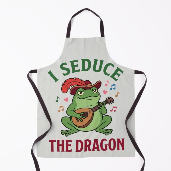 Item preview, I Seduce The Dragon - Funny Frog Bard designed and sold by DigitalGlade.