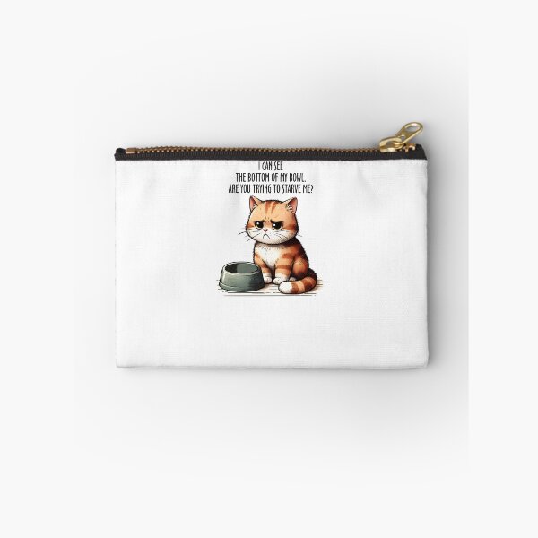 Item preview, I Can See The Bottom Of My Bowl. Are You Trying To Starve Me? Hungry Cat Owner Humor designed and sold by StickChic.