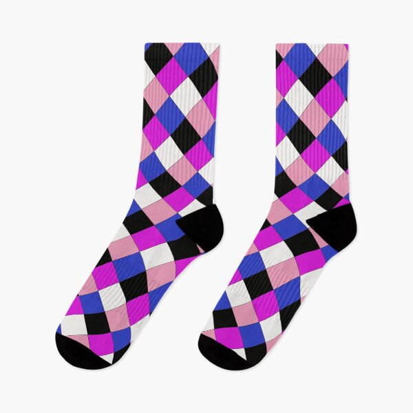 Item preview, Genderfluid Pride Checkered Pattern designed and sold by AStitchOfWisdom.