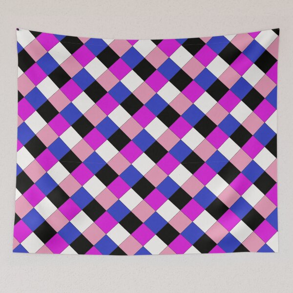 Item preview, Genderfluid Pride Checkered Pattern designed and sold by AStitchOfWisdom.