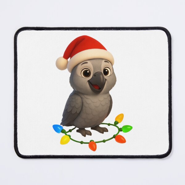 Item preview, Christmas African Grey Parrot designed and sold by Sillytoe.