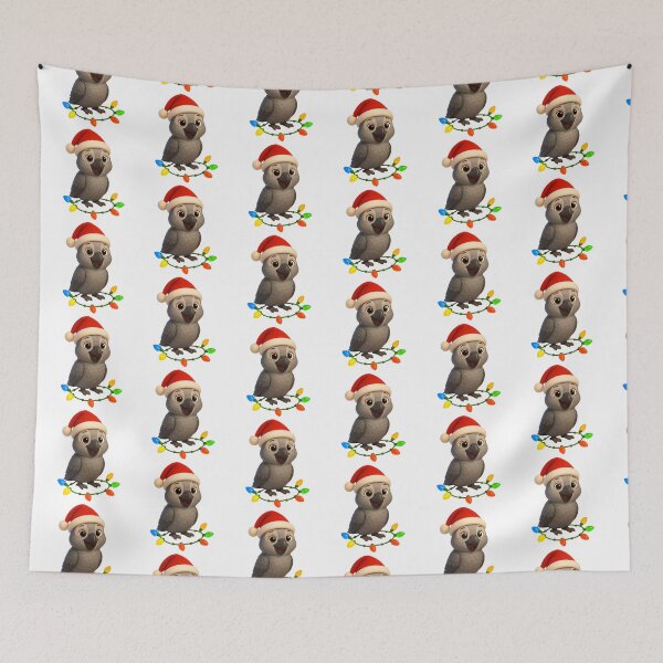 Item preview, Christmas African Grey Parrot designed and sold by Sillytoe.