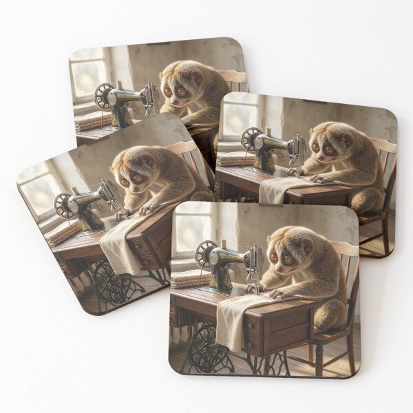 Item preview, Slow Loris Sews a Perfect Seam designed and sold by Tridentulus.