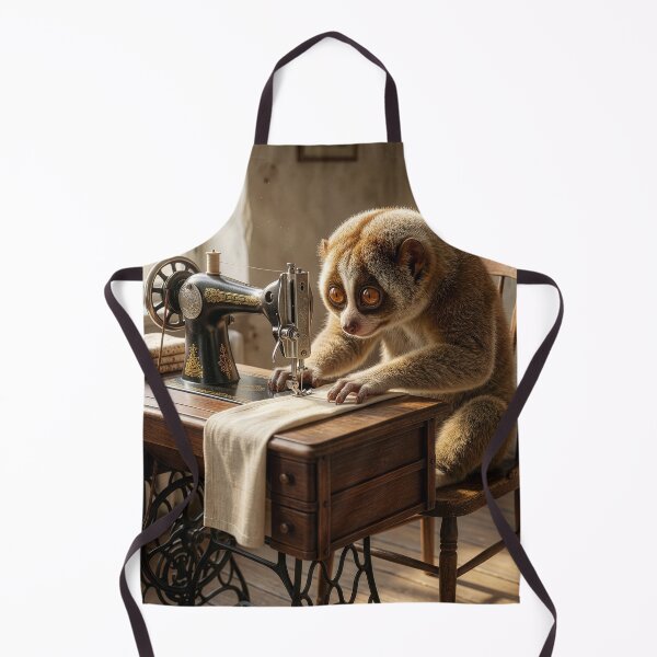 Item preview, Slow Loris Sews a Perfect Seam designed and sold by Tridentulus.