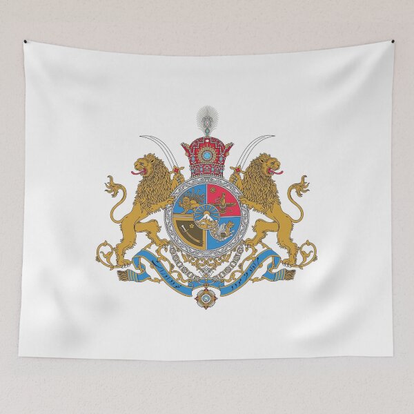 Item preview, Shir o Khorshid Iran Pahlavi Flag Lion and Sun Shah designed and sold by tigersLove.