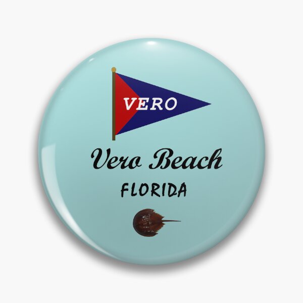 Item preview, Vero Beach Florida Burgee with Horseshoe Crab designed and sold by BumpsRYC.