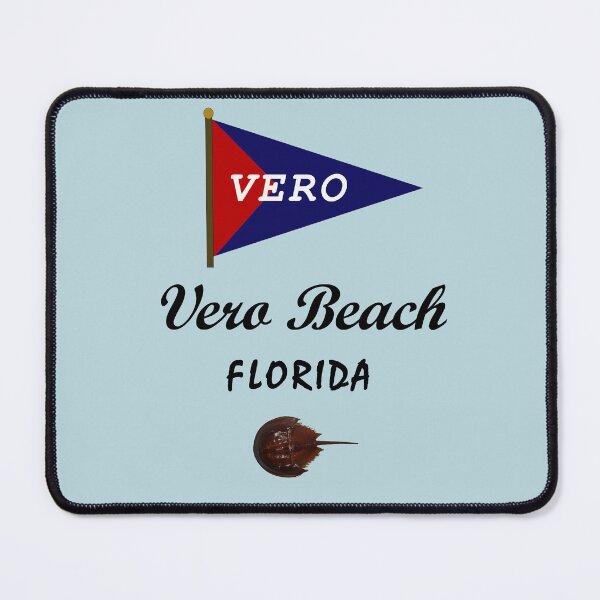 Item preview, Vero Beach Florida Burgee with Horseshoe Crab designed and sold by BumpsRYC.