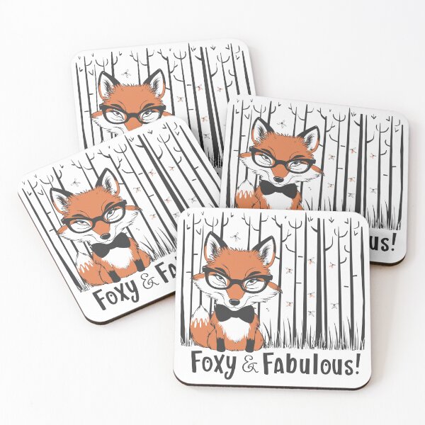 Item preview, Foxy & Fabulous - Cute Fox with Glasses Hipster Illustration designed and sold by TodiesGift.