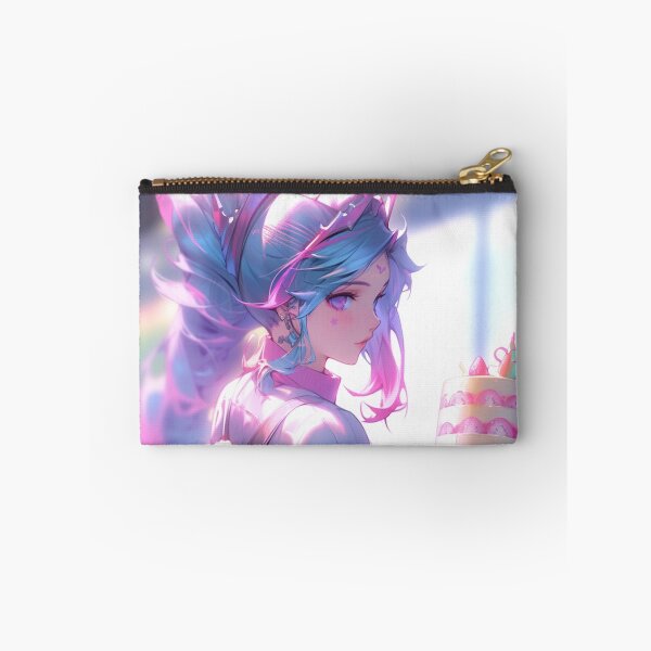 Item preview, Pastell Anime Girl mit Kuchen – Cute Dessert Anime Design designed and sold by madkiitten.