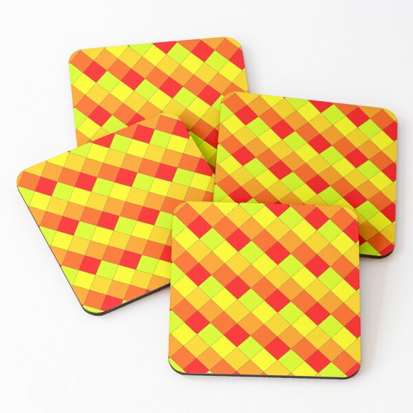 Item preview, Warm colors Checkered Pattern designed and sold by AStitchOfWisdom.