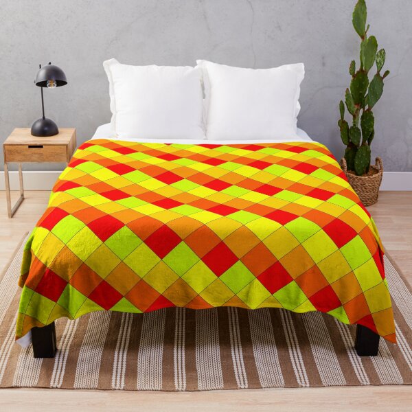 Item preview, Warm colors Checkered Pattern designed and sold by AStitchOfWisdom.