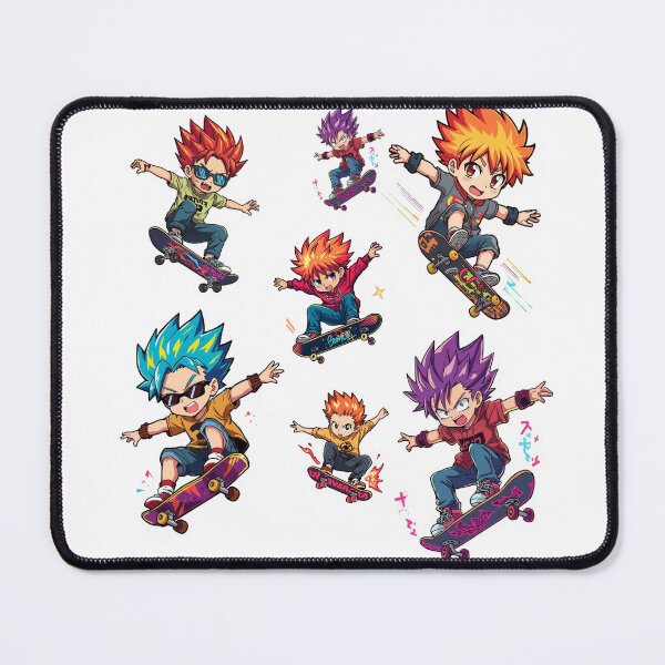 Item preview,  Anime Skateboard Boys – Cute Chibi Skater Streetwear Japanese Style designed and sold by Animepopstudio.