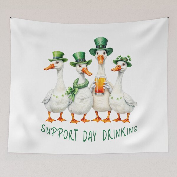 Item preview, Funny drinking geese squad – St Patrick’s Day party humor irish drinking team designed and sold by olenapetol.
