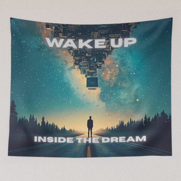 Item preview, Wake Up Inside The Dream Upside Down World Lucid Dream Surreal Design designed and sold by PXEpic.
