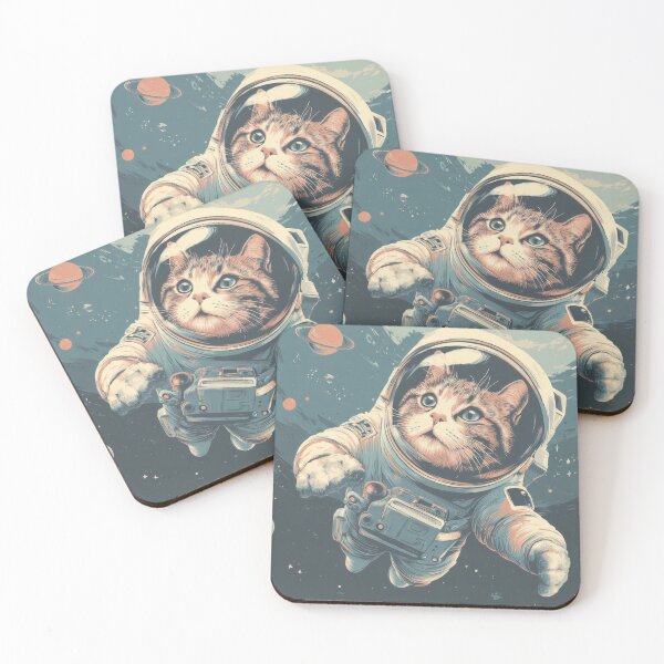 Item preview, Cat in space floats by planets designed and sold by anytka.