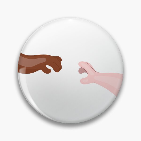Item preview, Touching Hands Minimalist Gay Love Creation of Adam Art designed and sold by Rainbow King Merch.