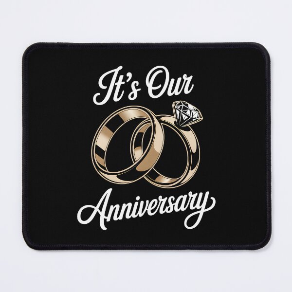 Item preview, It's Our Anniversary Romantic Gold Wedding Rings Aesthetic designed and sold by AmazingViews.