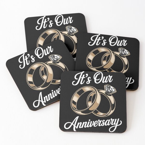 Item preview, It's Our Anniversary Romantic Gold Wedding Rings Aesthetic designed and sold by AmazingViews.