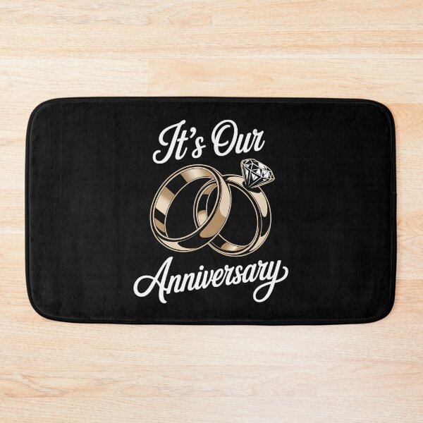 Item preview, It's Our Anniversary Romantic Gold Wedding Rings Aesthetic designed and sold by AmazingViews.