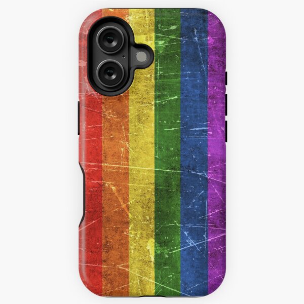 Artikel-Vorschau von Vintage gealterte und zerkratzte Regenbogen-Gay-Pride-Flagge, designt und verkauft von jeff bartels.