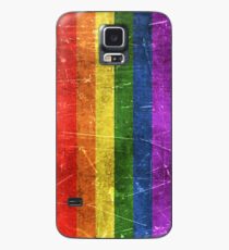 Vintage Aged and Scratched Rainbow Gay Pride Flag Case/Skin for Samsung Galaxy