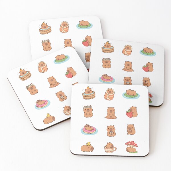 Item preview, Cute Kawaii Capybara Sticker Pack designed and sold by AliveStyle.