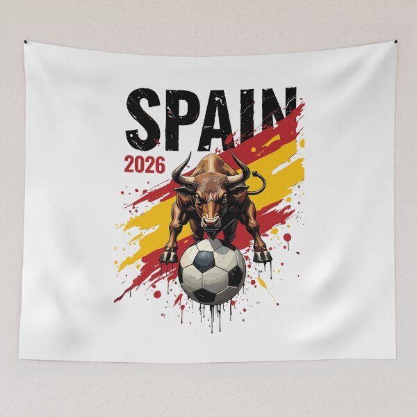 Item preview, Spain 2026 Soccer Bull - Spanish Football Spirit Desig designed and sold by Krasnovaovaova.