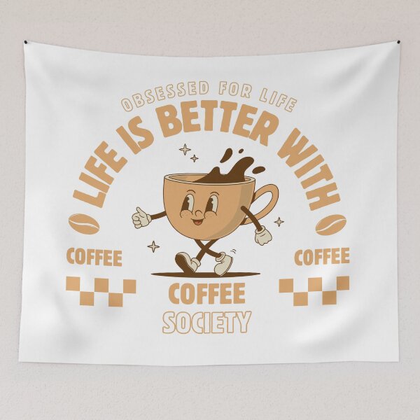 Item preview, Retro Coffee Character  designed and sold by ice-apparel.