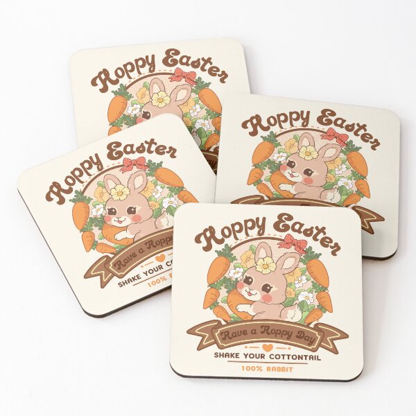Item preview, Hoppy Easter Bunny - Retro Aesthetic Rabbit Illustration designed and sold by Progduck-Studio.