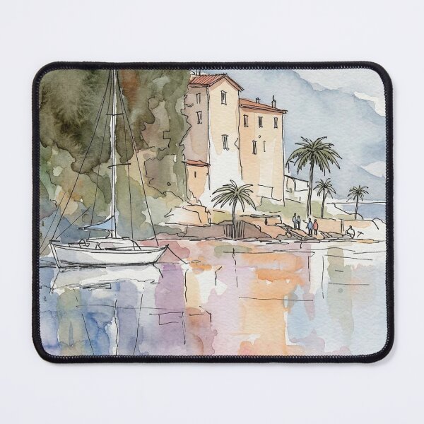 Item preview, Sailboat on the shore of Lake Como designed and sold by sid1802.