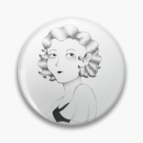 Item preview, Vintage Flapper Black and White Sticker designed and sold by Banana02.