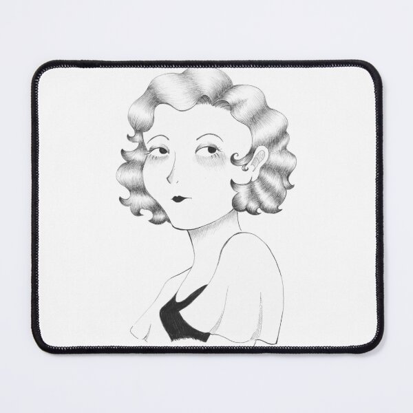 Item preview, Vintage Flapper Black and White Sticker designed and sold by Banana02.