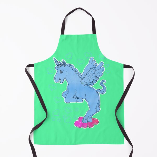 Item preview, Loving Unicorn Horse On A Cloud (Original Drawing by ACCI) designed and sold by VanyssaGraphics.