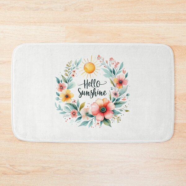 Item preview, Hello Sunshine Floral Wreath Watercolor Design, Mother's Day Gift, Gift for Mom designed and sold by PixelQ.