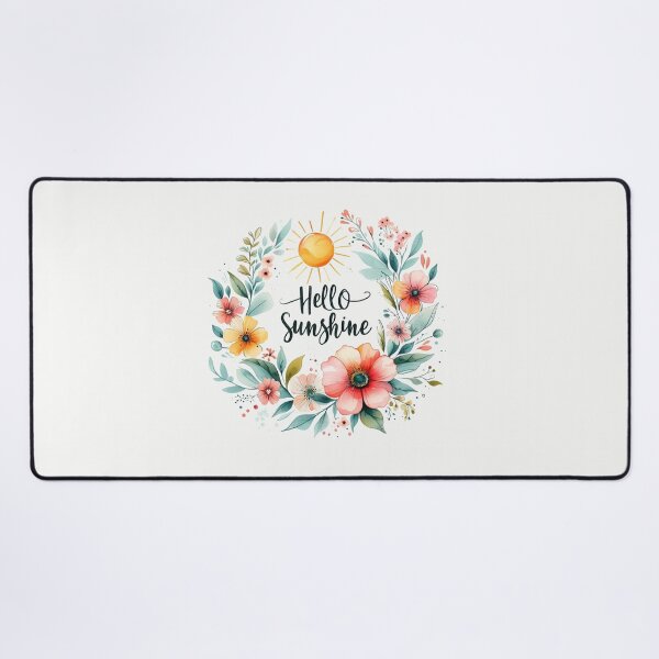 Item preview, Hello Sunshine Floral Wreath Watercolor Design, Mother's Day Gift, Gift for Mom designed and sold by PixelQ.