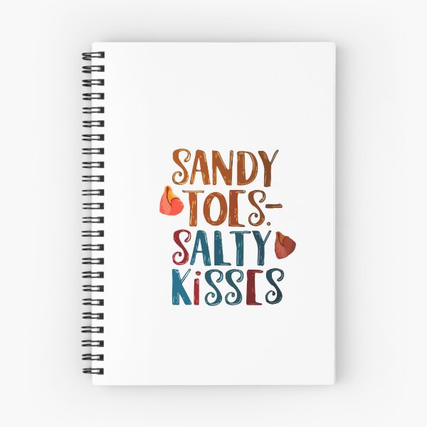 Item preview, Sandy Toes Salty Kisses - Tropical Beach Typography Illustration designed and sold by TodiesGift.
