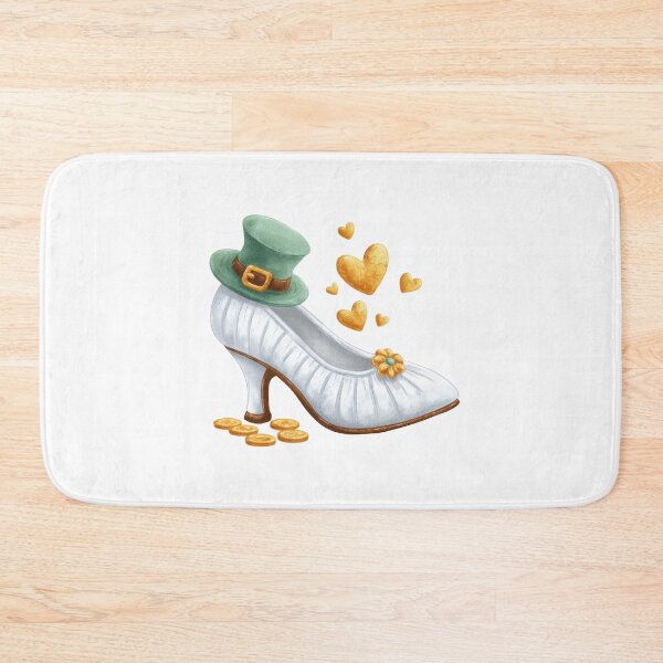 Item preview, Lucky bride shoe with leprechaun hat – St Patrick’s Day wedding irish bridal charm designed and sold by olenapetol.
