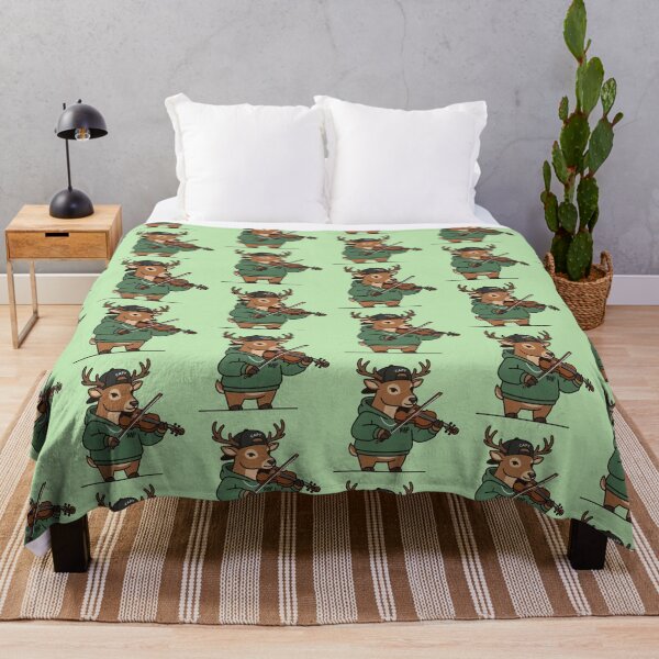 Item preview, Rap Deer Violin Player – Whimsical Urban Music Design designed and sold by Dogandesighn.