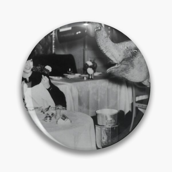 Item preview, French Quarter, Royal Street, New Orleans Vintage baby elephant walk funny prohibition black and white photograph poster art printvintage black and white photograph designed and sold by Astrid Arkhangelsky.