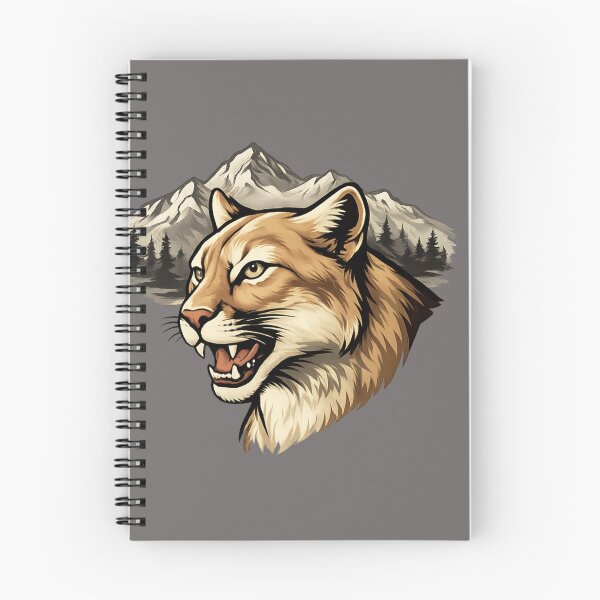 Item preview, Classic Cougar Mountain Lion Wildlife Animal Portrait Design  designed and sold by ZbigiStudio.