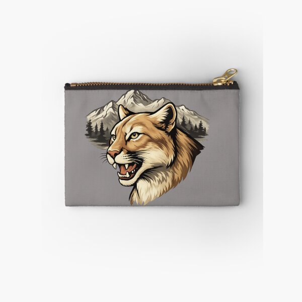 Item preview, Classic Cougar Mountain Lion Wildlife Animal Portrait Design  designed and sold by ZbigiStudio.